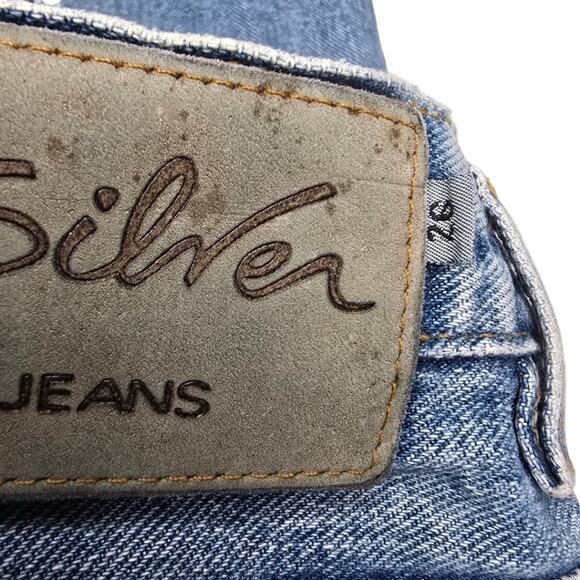 Silver Jeans Frisco High Rise Straight‎ Leg Button Fly Jeans Size 26 - Picture 10 of 13